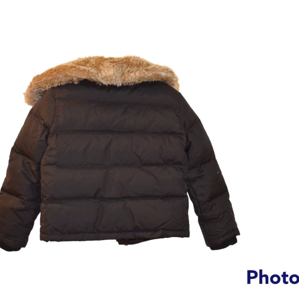 Old Navy Winter FrostFreeCoat Faux Fur Collar Button Fastened Zip/Snaps Front XS - Picture 8 of 8